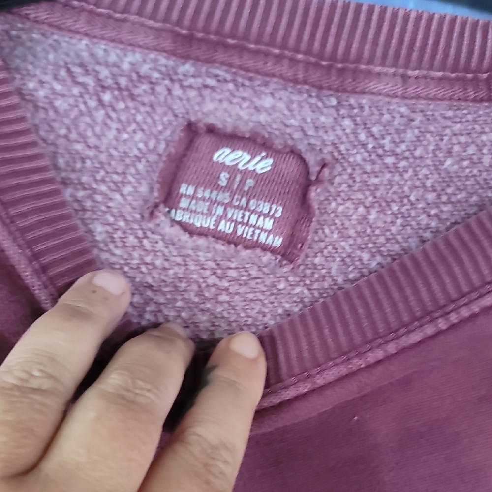 Aerie V-Neck Sweater - Dusty Rose